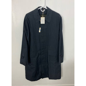 VTG NEW JC Penneys Town-Clad Whatever the Weather stripe trench Topcoat 40R